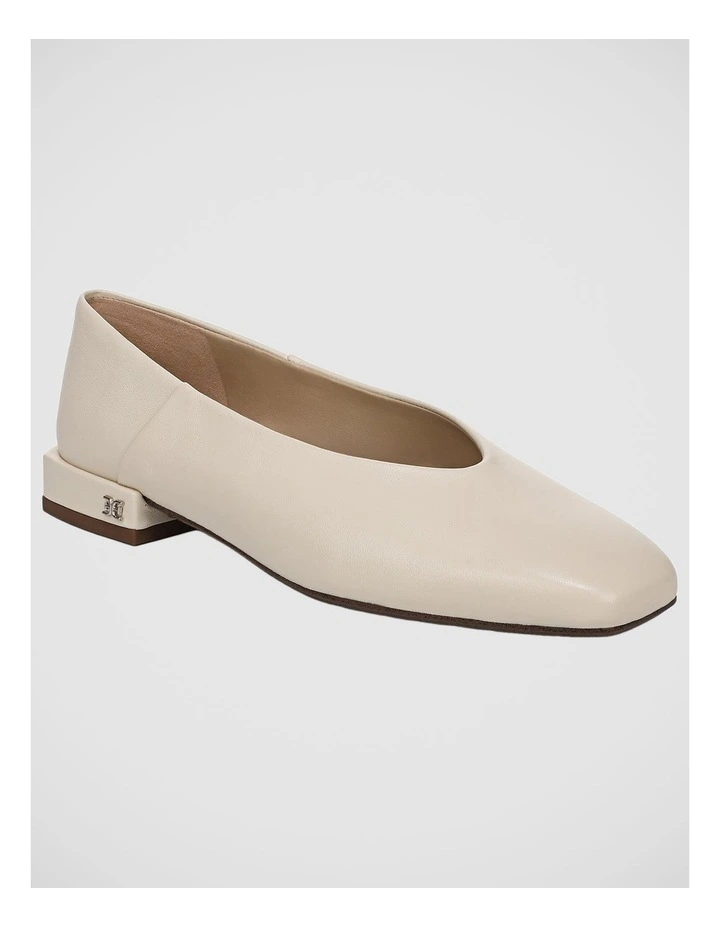 Kasey Flat Shoes in Modern Ivory Leather image 2