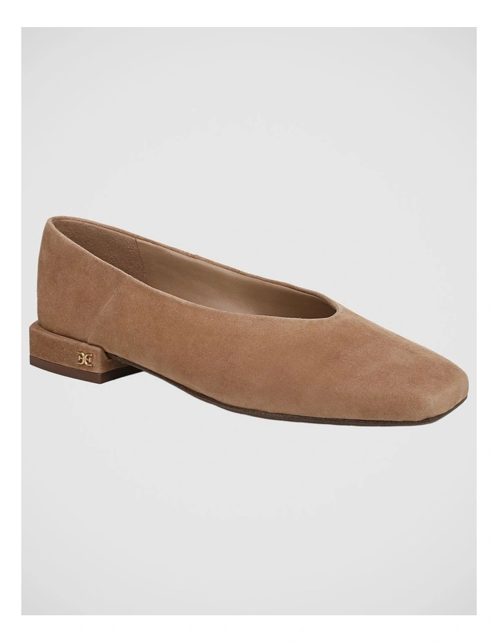 Kasey Flat Shoes in Cyprus Tan Suede image 2