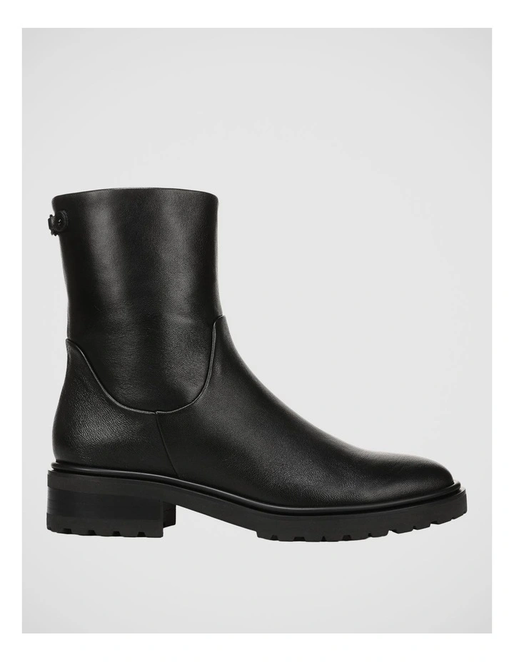 Sky Ankle Boots in Black Leather image 1