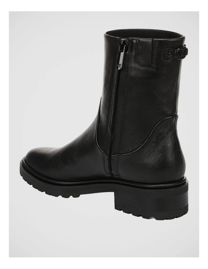 Sky Ankle Boots in Black Leather image 3