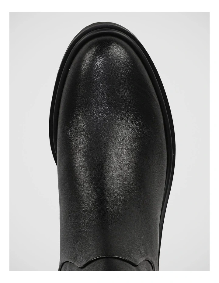 Sky Ankle Boots in Black Leather image 4