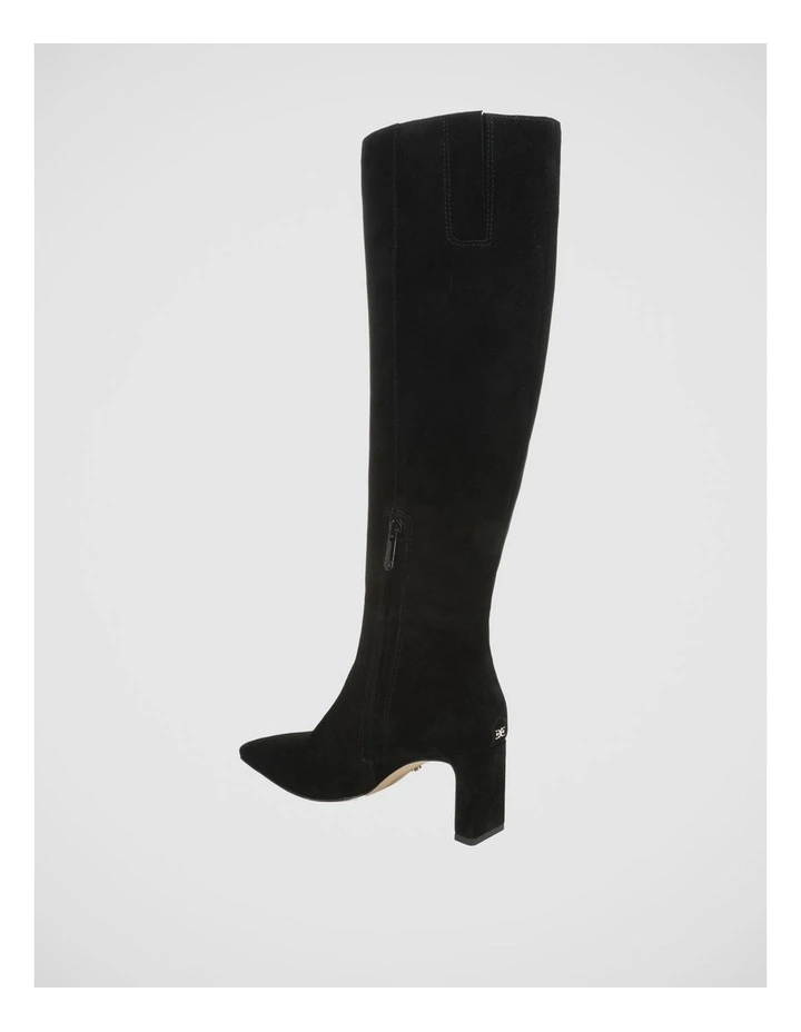 Sylvia Knee Boots in Black Suede image 3