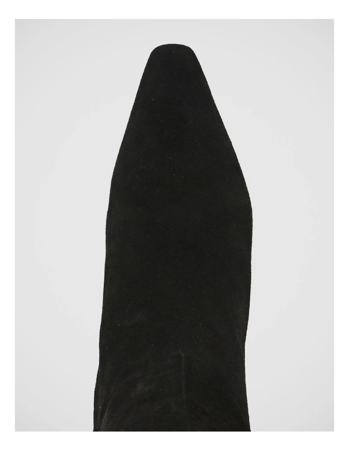 Sylvia Knee Boots in Black Suede image 4