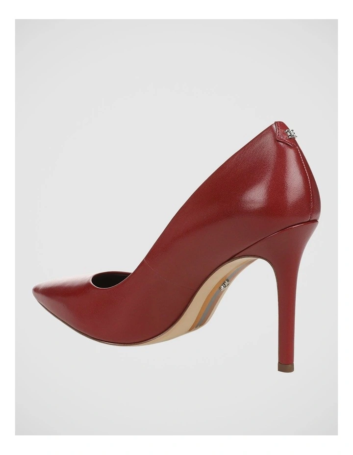 Hazel Stiletto Pump in Deep Scarlet Leather image 3