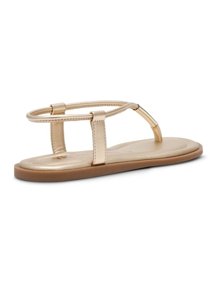 Kylian Gold Flat Strappy Sandal image 2