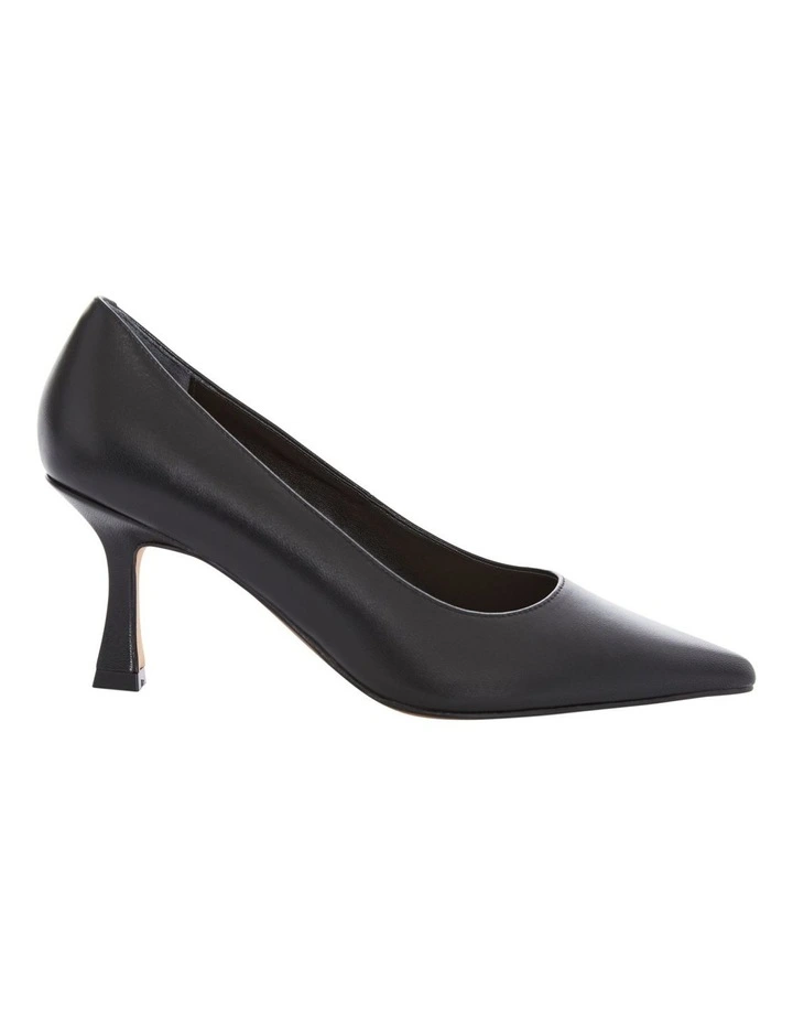 Amaya Heeled Shoes in Black Leather image 1