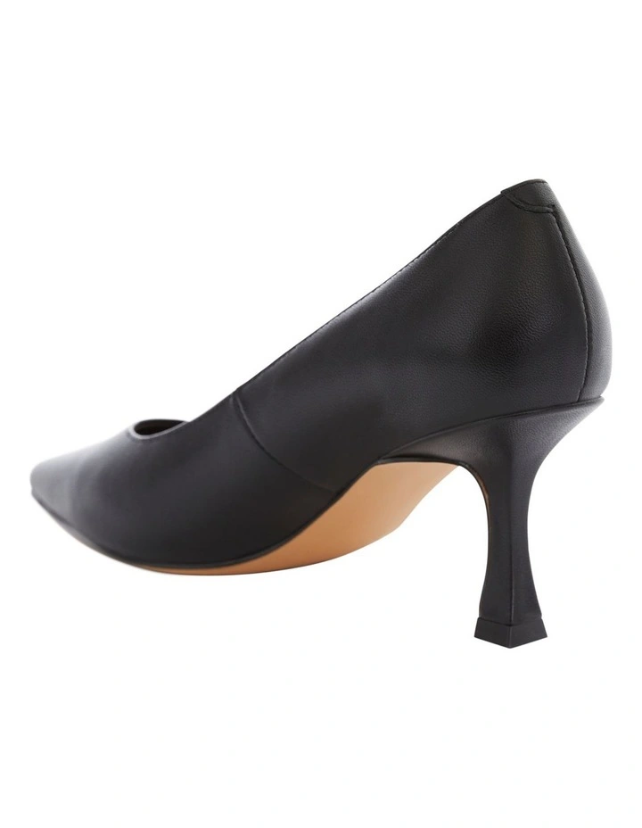 Amaya Heeled Shoes in Black Leather image 3