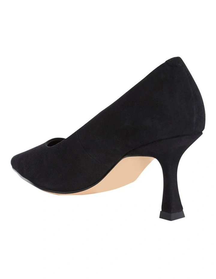Amaya Heeled Shoes in Black Suede image 3
