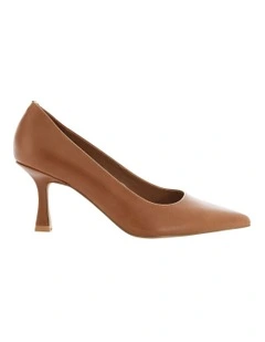 Amaya Heeled Shoes in Cognac Leather