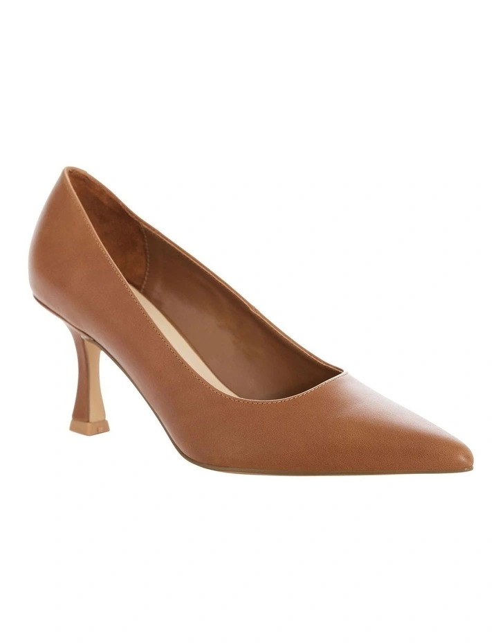 Amaya Heeled Shoes in Cognac Leather image 2