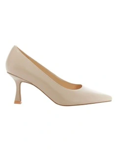 Amaya Heeled Shoes in Nude Leather