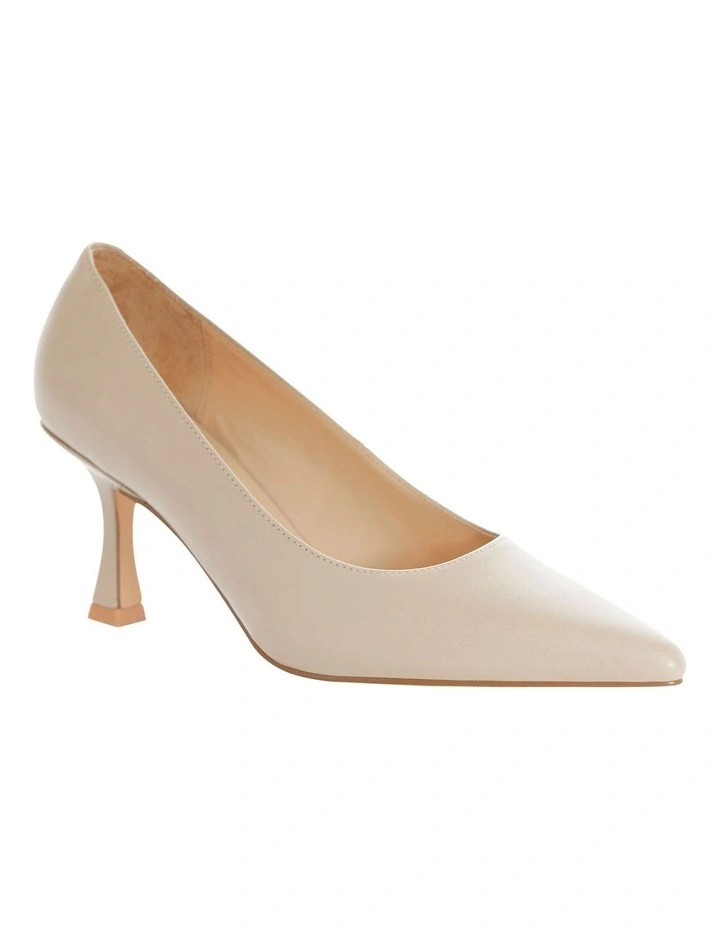 Amaya Heeled Shoes in Nude Leather image 2