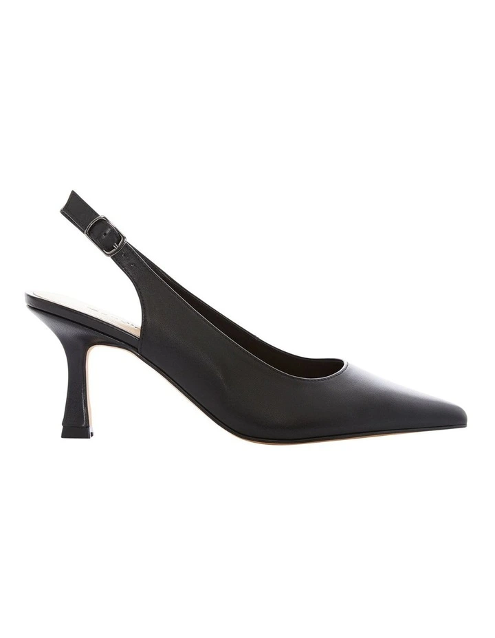 Astrid Heeled Shoes in Black Leather image 1