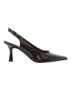 Astrid Heeled Shoes in Black Patent