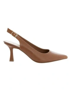 Astrid Heeled Shoes in Cognac Glove