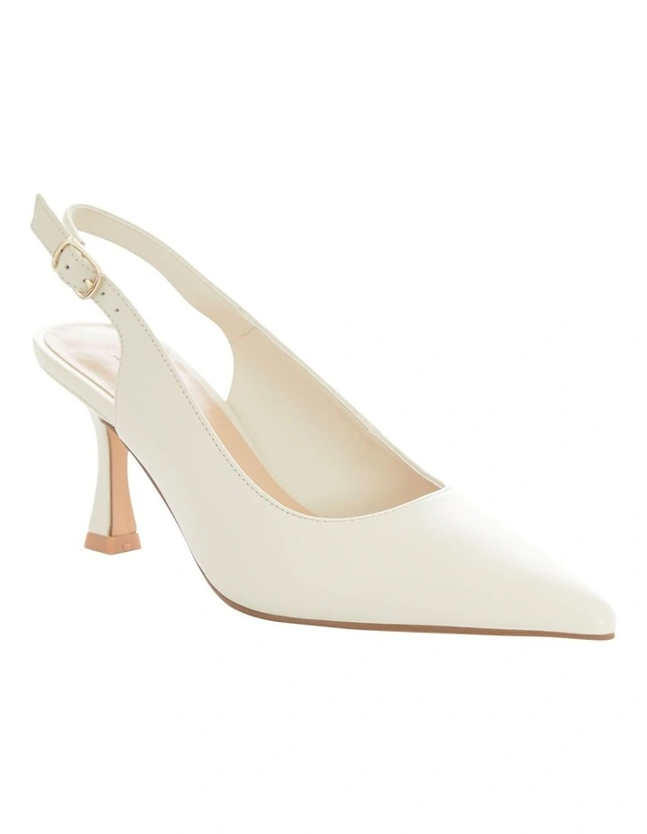Astrid Heeled Shoes in Bone Leather image 2