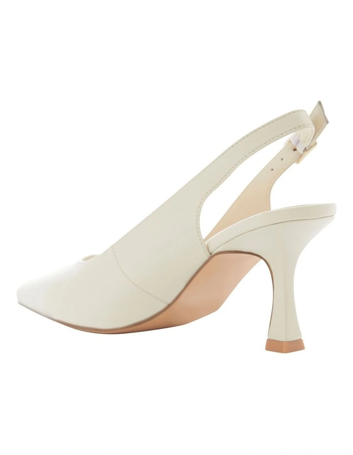 Astrid Heeled Shoes in Bone Leather image 3