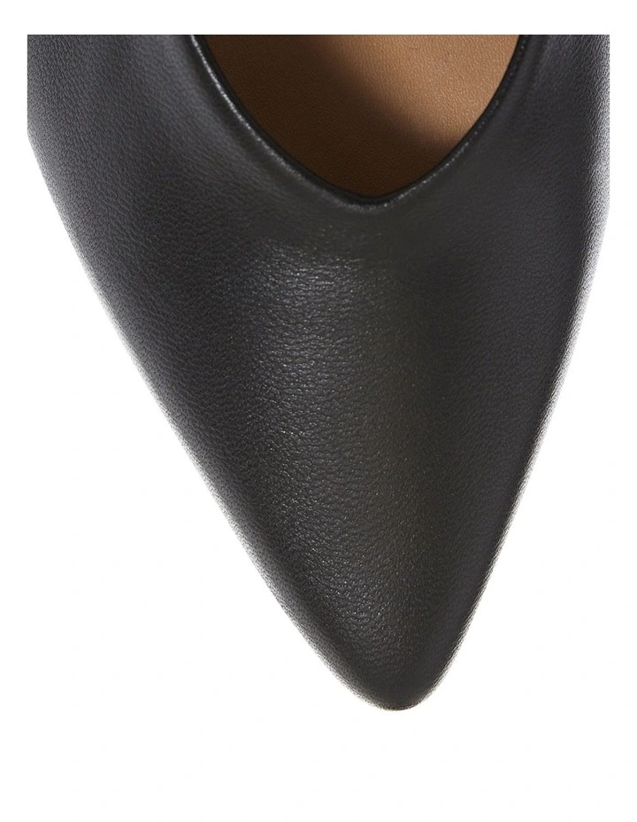 Jean Heeled Shoes in Black Leather image 4