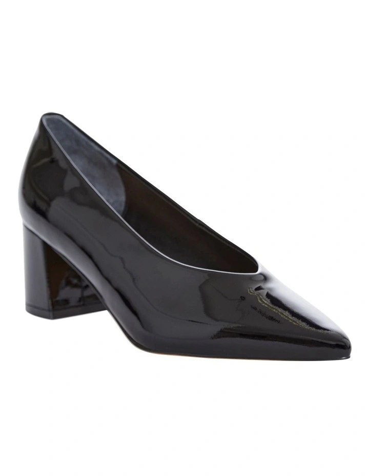 Jean Heeled Shoes in Black Patent image 2