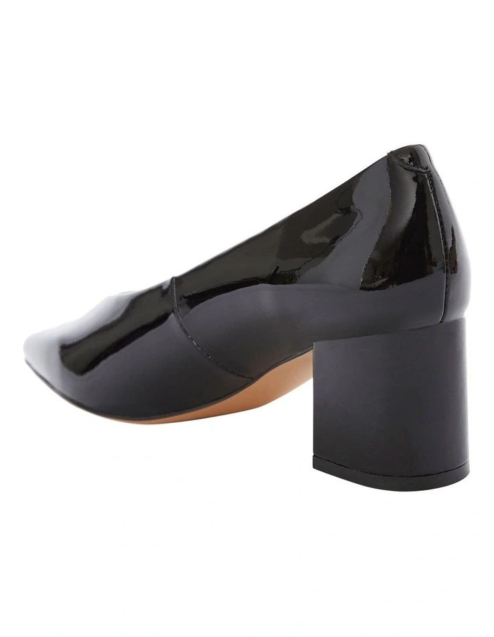 Jean Heeled Shoes in Black Patent image 3