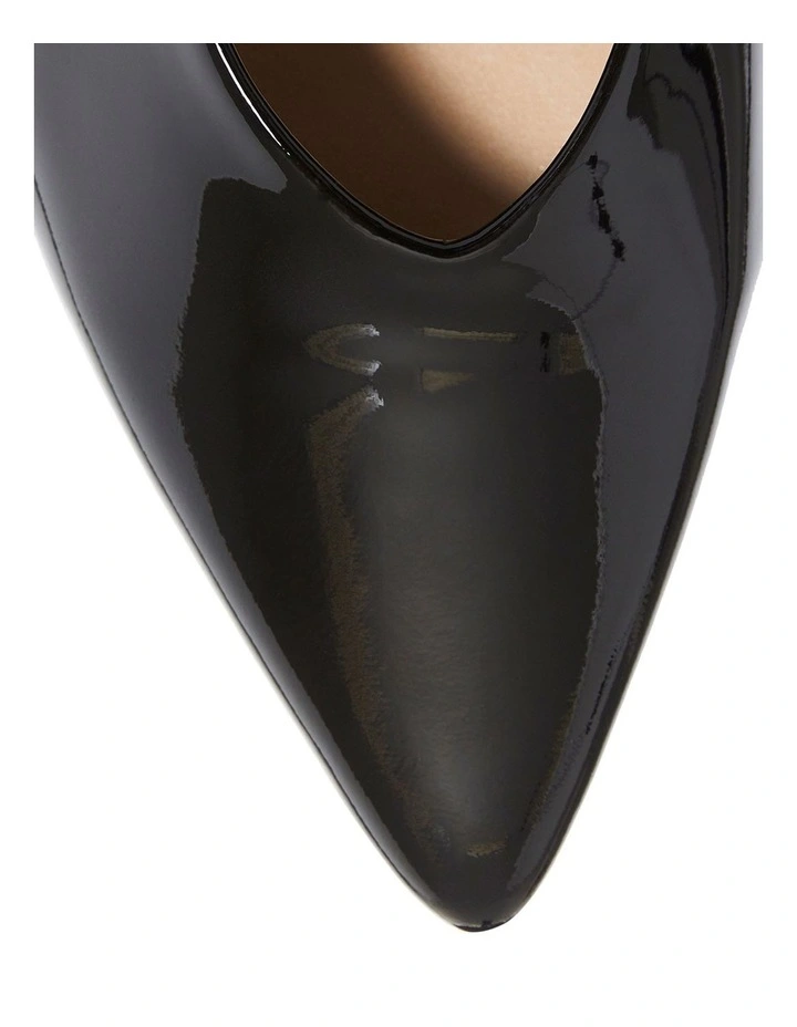 Jean Heeled Shoes in Black Patent image 4