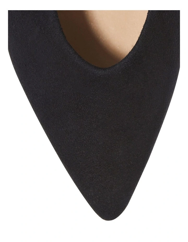 Jean Heeled Shoes in Black Suede image 4