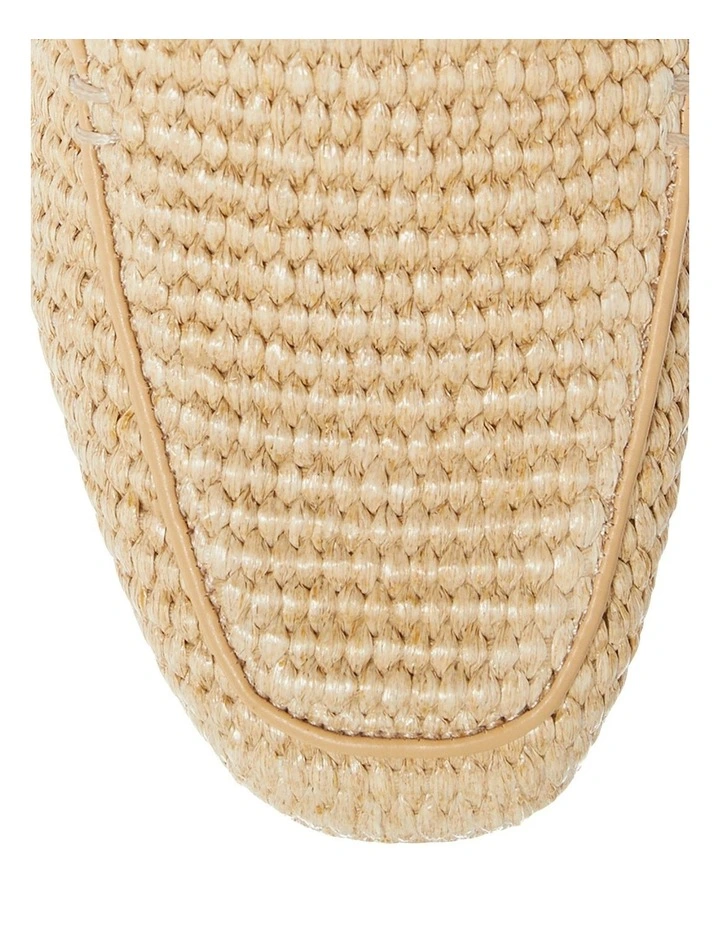 Saxon Flat Shoes in Tan Raffia image 4