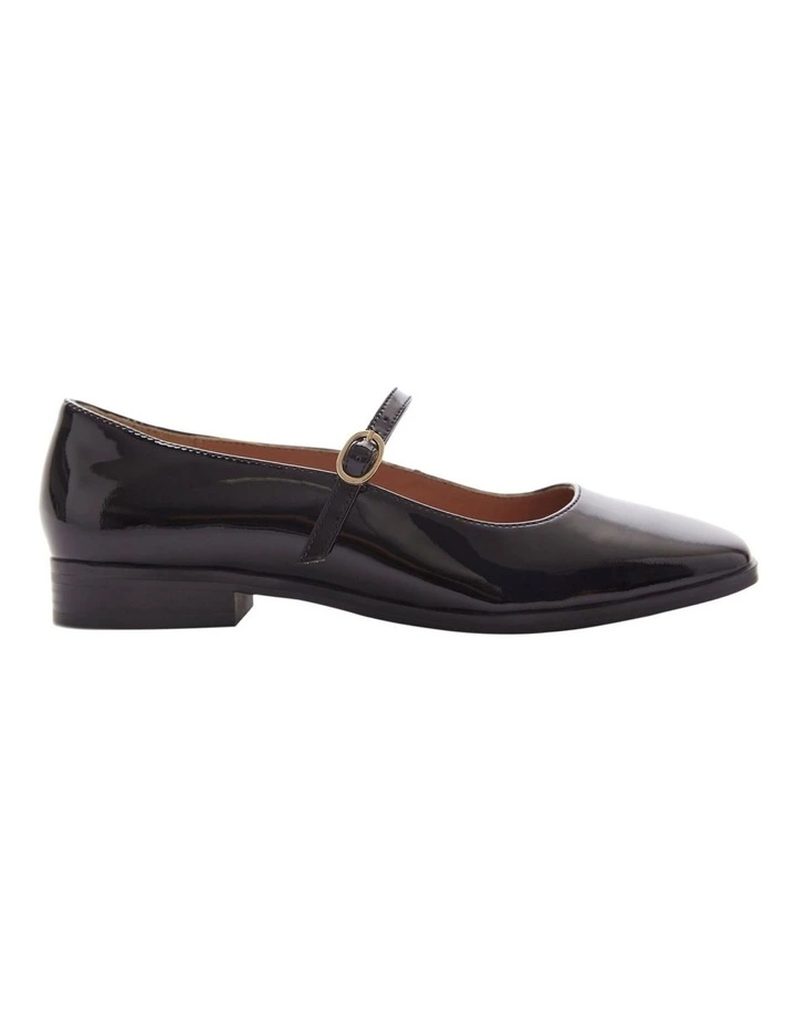 Andrea Flat Shoes in Black Patent Leather image 1