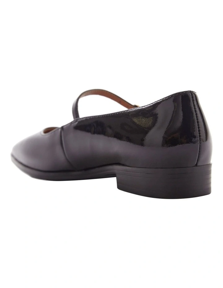 Andrea Flat Shoes in Black Patent Leather image 3