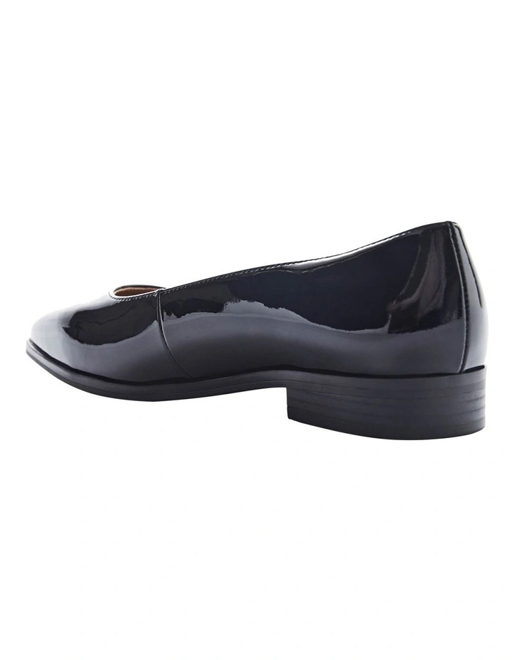 Avanti Flat Shoes in Black Patent Leather image 3