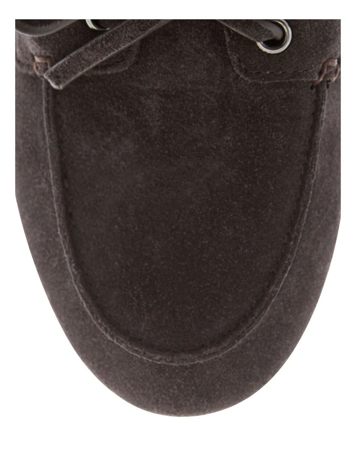 Ohio Flat Shoes in Chocolate Suede Leather image 4