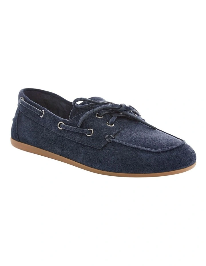 Ohio Flat Shoes in Navy Suede image 2