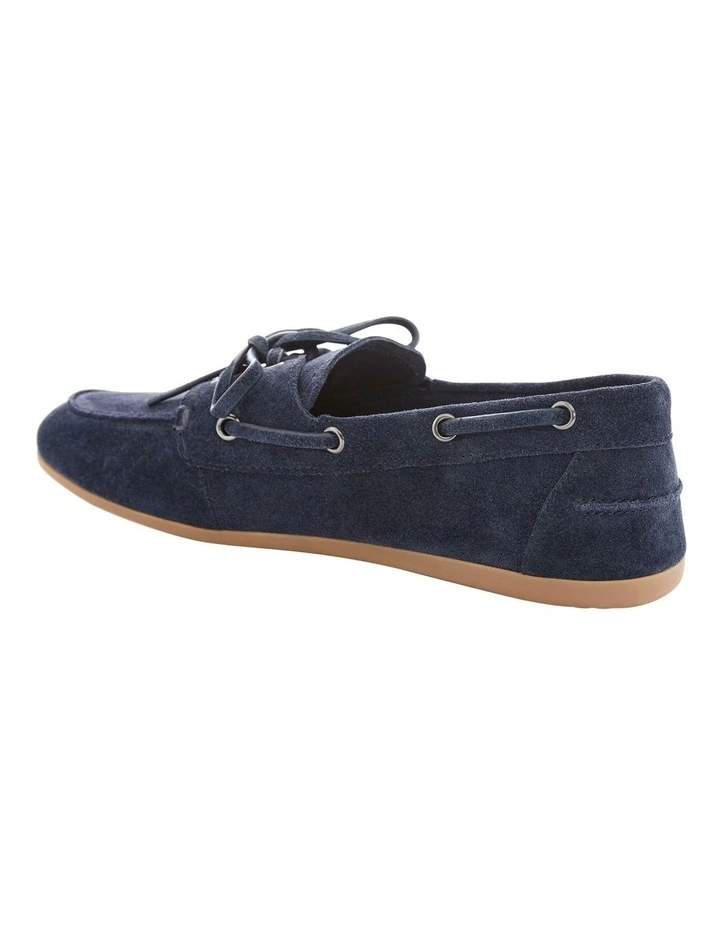 Ohio Flat Shoes in Navy Suede image 3