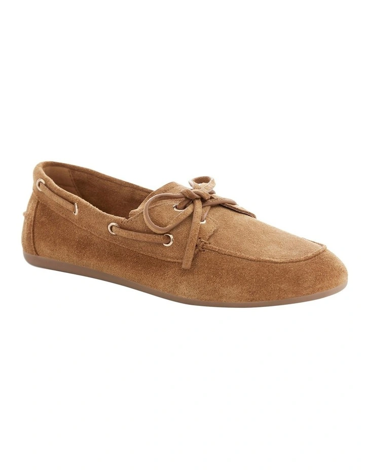Ohio Flat Shoes in Tan Suede image 2