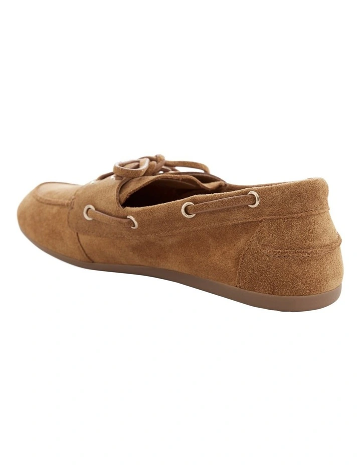 Ohio Flat Shoes in Tan Suede image 3