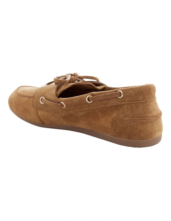 Ohio Flat Shoes in Tan Suede image 3