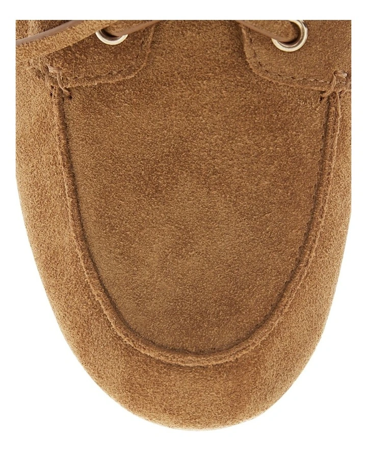 Ohio Flat Shoes in Tan Suede image 4