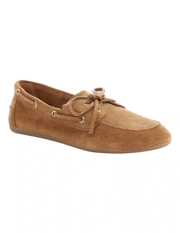 Ohio Flat Shoes in Tan Suede image 5