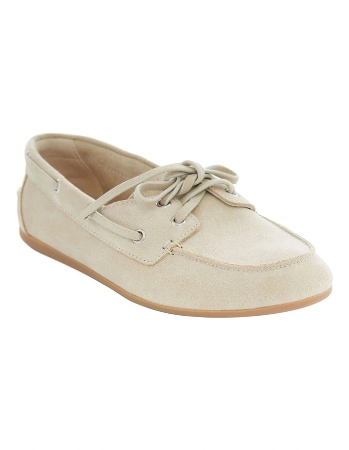 Ohio Flat Shoes in Taupe Suede image 2