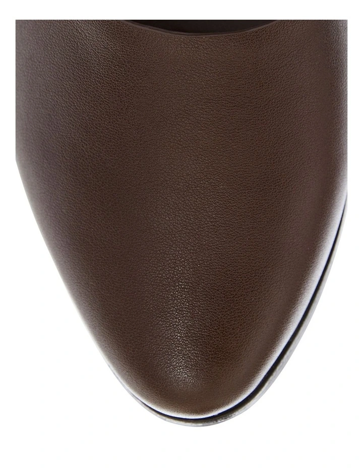 Rachael Flat Shoes in Chocolate Leather image 4