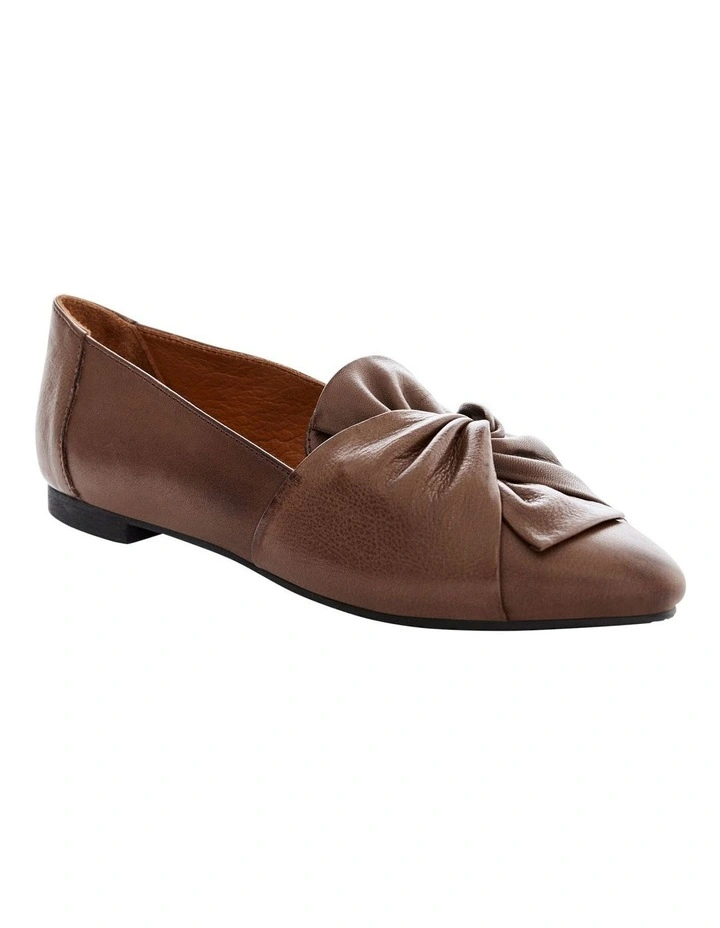 Rosco Flat Shoes in Chocolate image 2