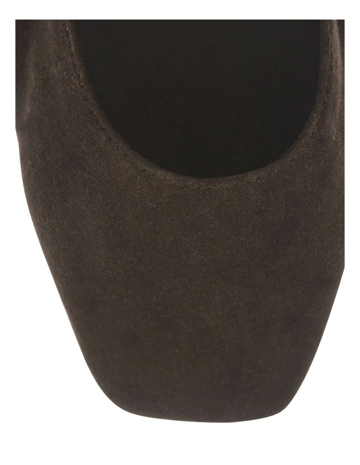 Melrose Ballet Flats in Chocolate Suede image 5