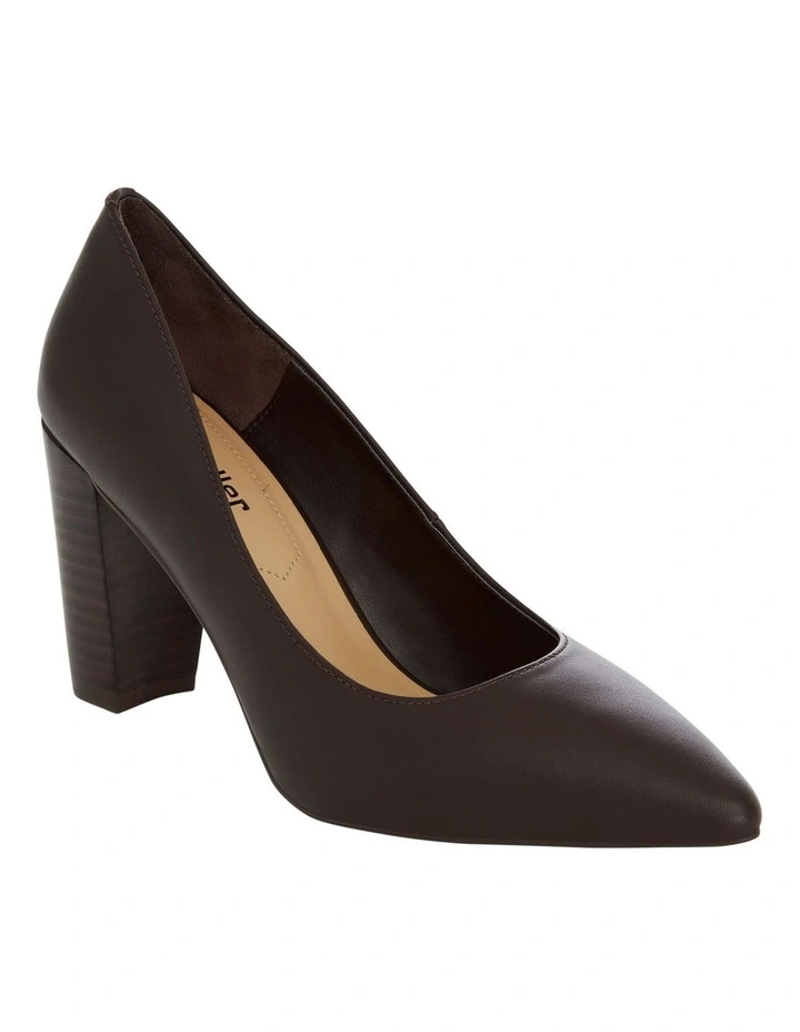 Lyric Heeled Shoes in Chocolate image 2