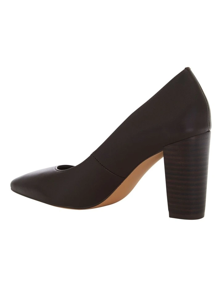 Lyric Heeled Shoes in Chocolate image 3