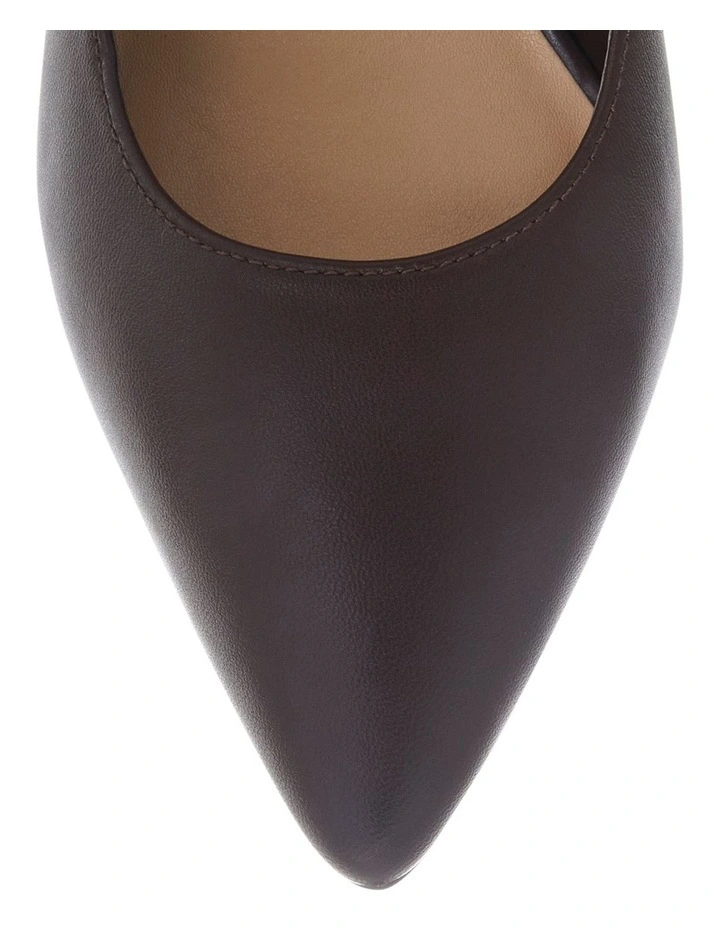 Lyric Heeled Shoes in Chocolate image 4