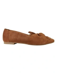 Rosco Flat Shoes in Tan Suede