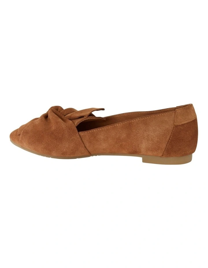 Rosco Flat Shoes in Tan Suede image 3