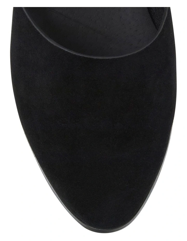 Rachael Flat Shoes in Black Suede image 4