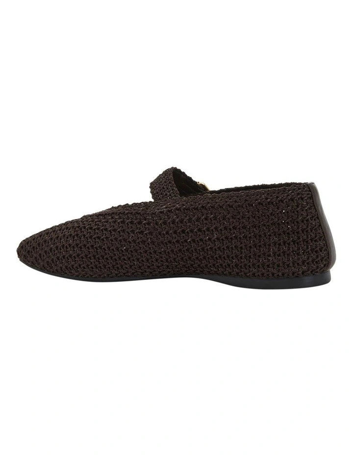 Maze Ballet Flats in Chocolate Weave image 4