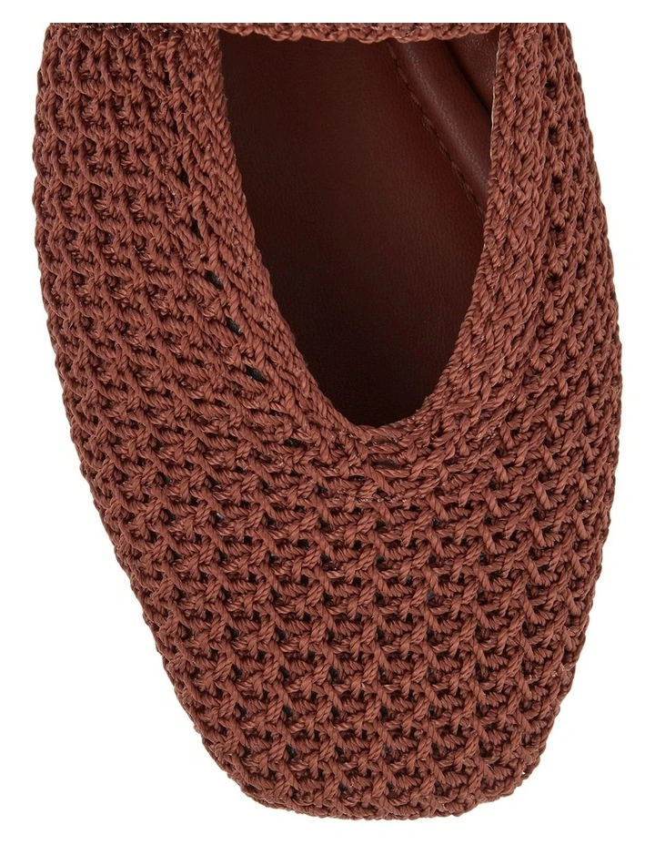 Maze Ballet Flats in Coral Weave image 4